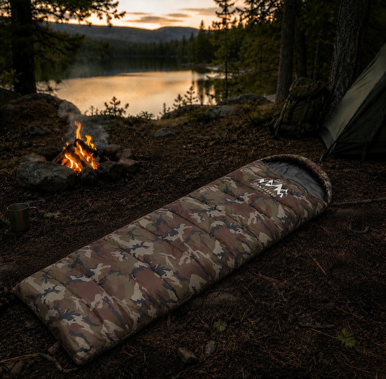 Campsberg Army Camo Sleeping Bag