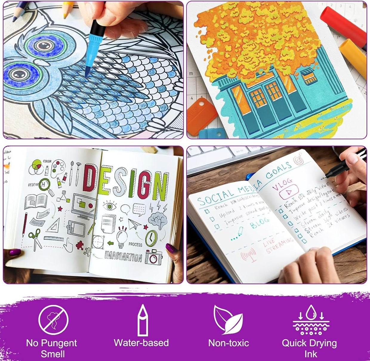 BubbleBean - Dual Brush Pens 168