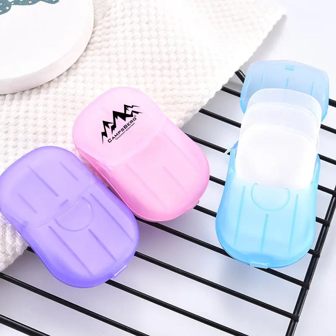 CampsBerg - Mini Travel Soap Leaf Sheets