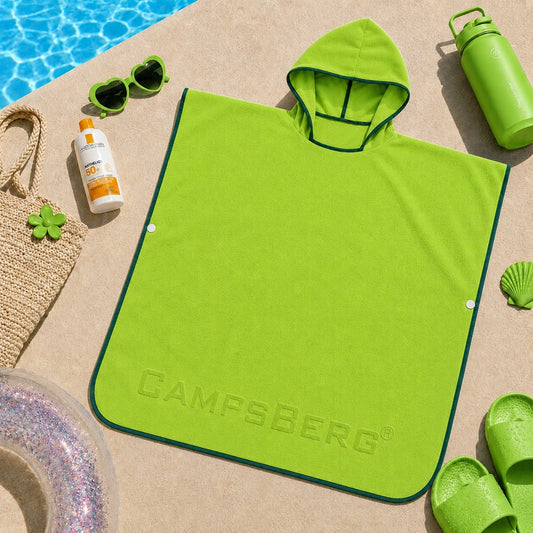 CampsBerg - Quick Dry Microfibre Kids Poncho Beach Towel
