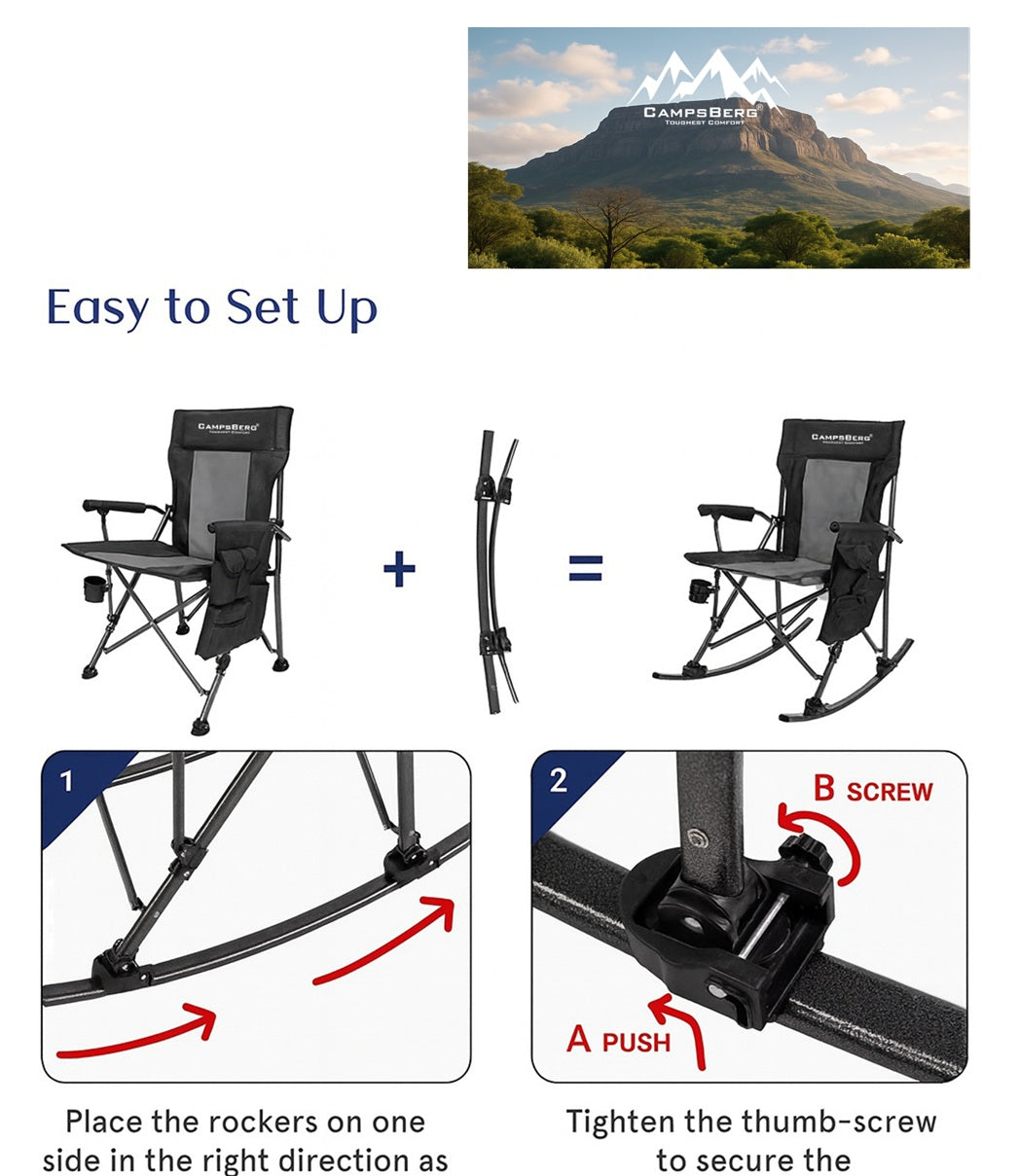CampsBerg - Rocking Camping Chair