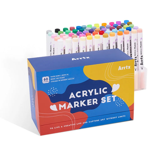 Arrtx - Acrylic Marker Set (60)