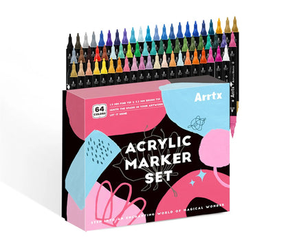 Arrtx - Acrylic Fine Paint Markers (64)