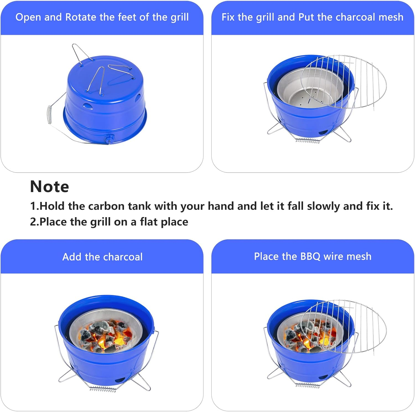 CampsBerg - Midi Bucket Braai Set- Red