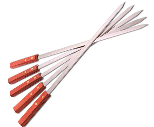 CampsBerg - Midi Braai Skewers With Wooden Handle