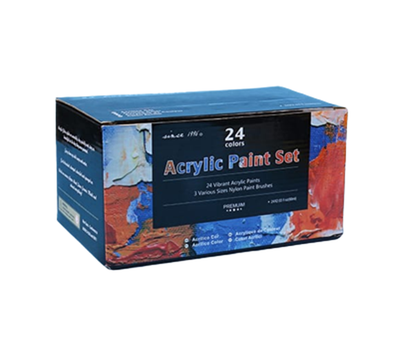 24 Colours Acrylic Paint Set