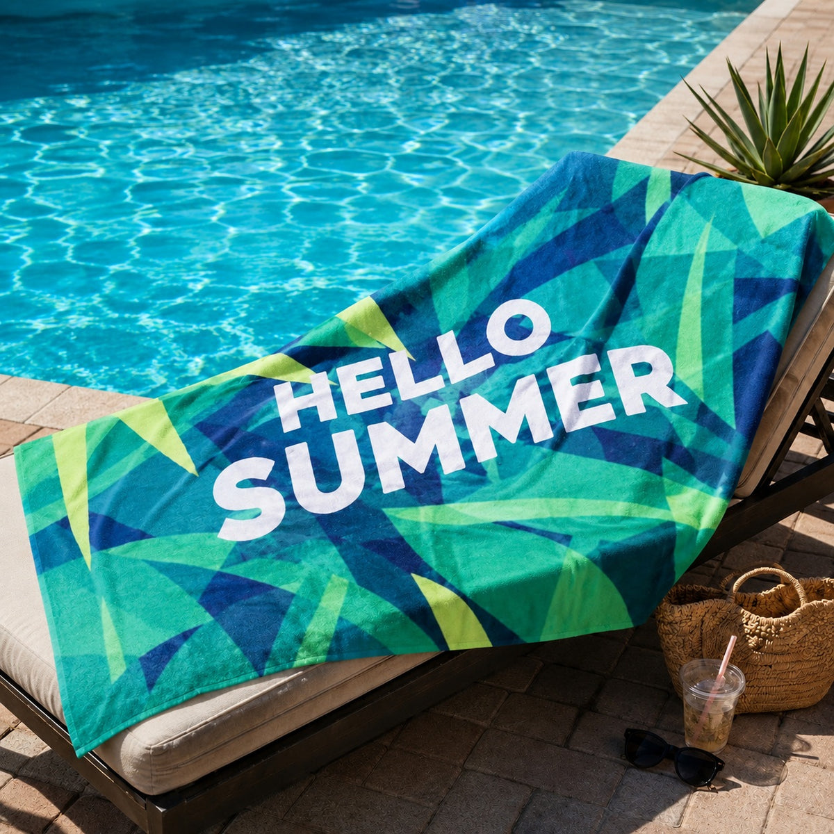CampsBerg - Quick Dry Microfibre Beach Towel - Summer Stripes