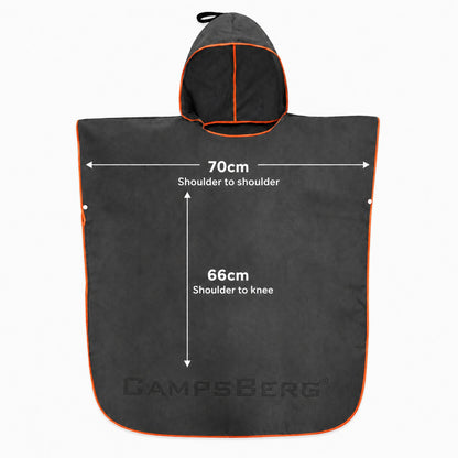 CampsBerg - Quick Dry Microfibre Kids Poncho Beach Towel