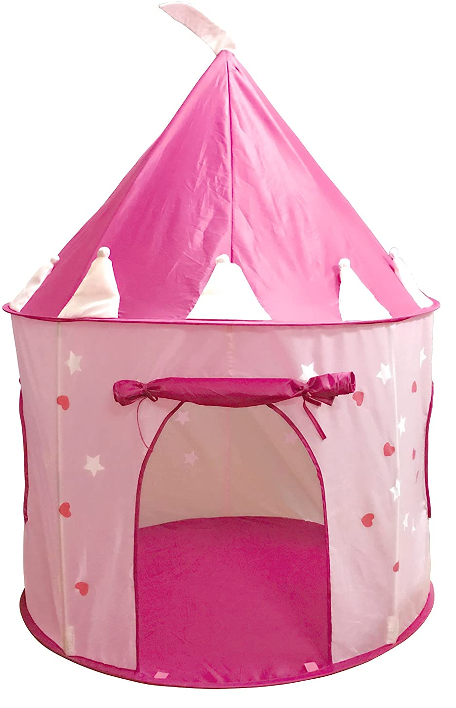 BrIQs - Kids Castle Pink Fairy Princess Castle Tent