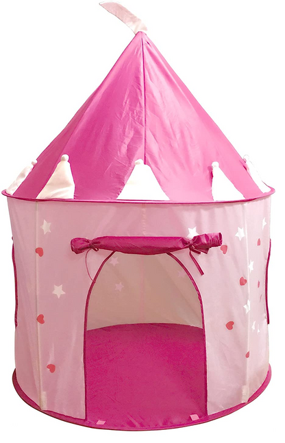 BrIQs - Kids Castle Pink Fairy Princess Castle Tent