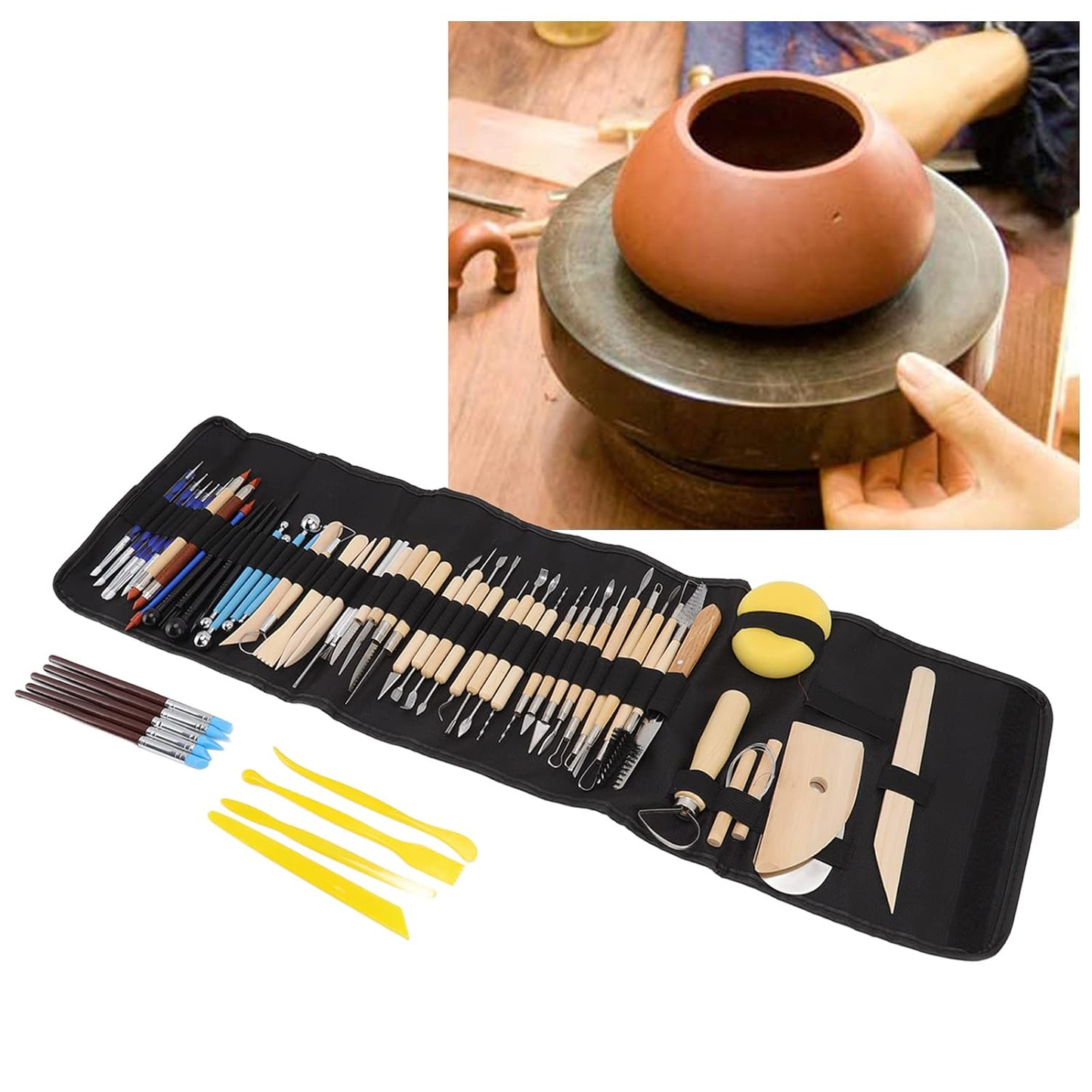 BubbleBean - 36pc Pottery Carving Set