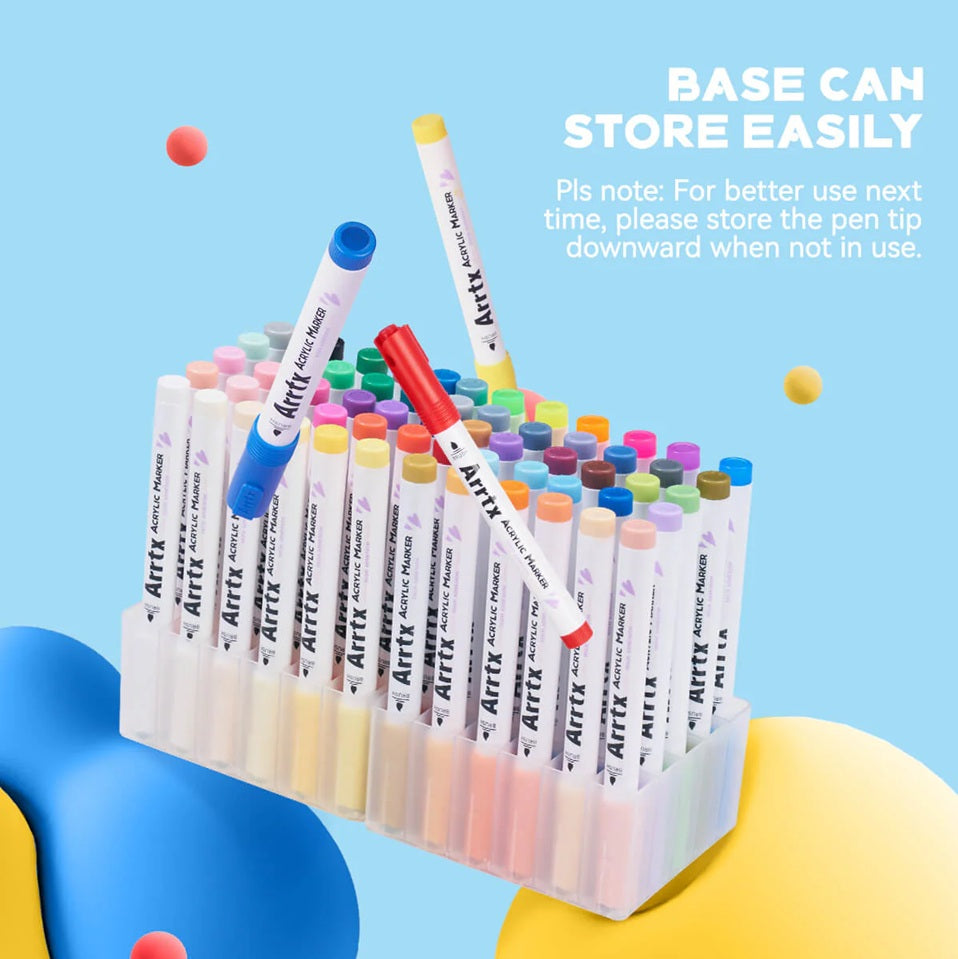Arrtx - Acrylic Marker Set (60)