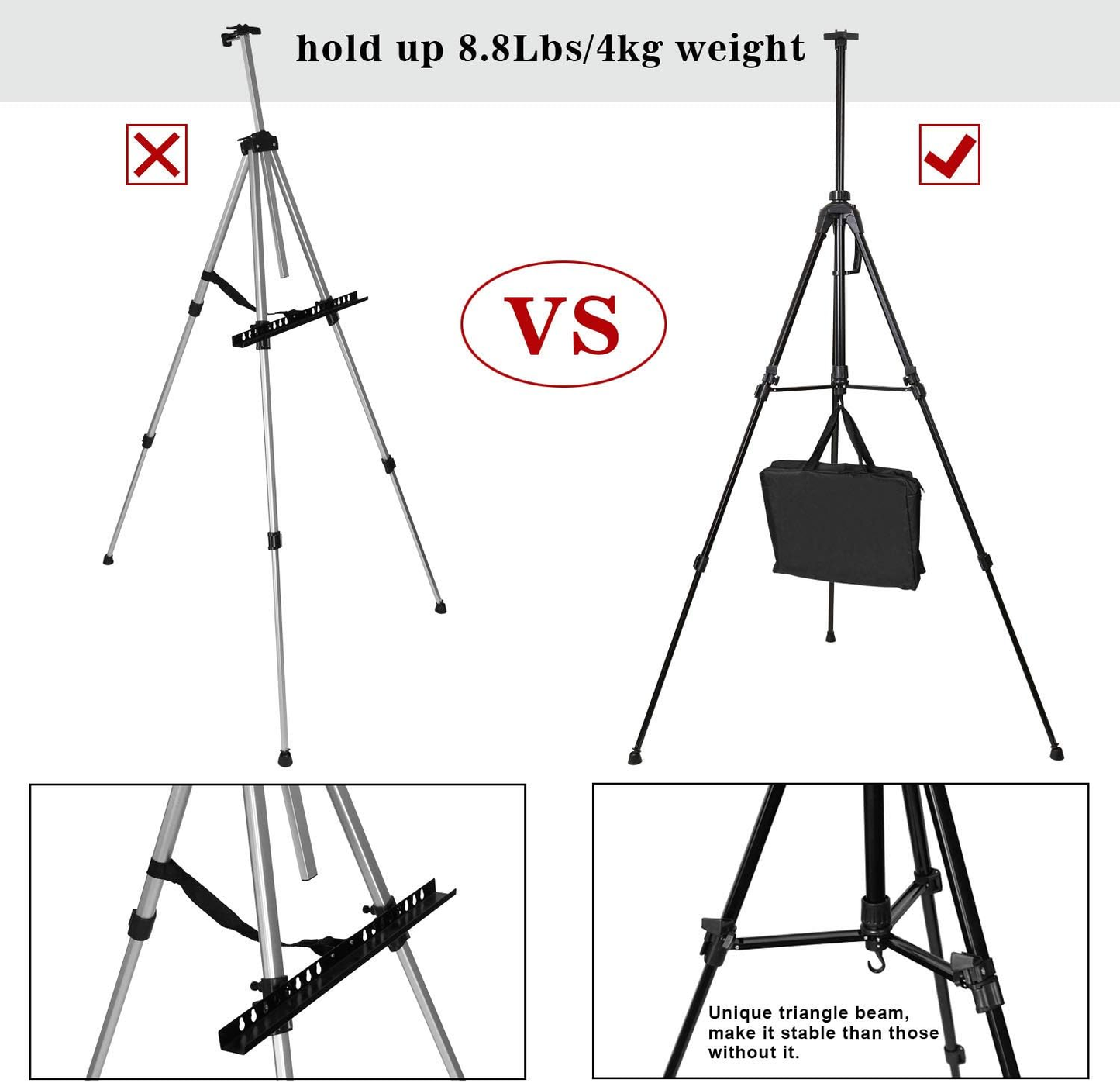 BubbleBean - Artists Adjustable Easel