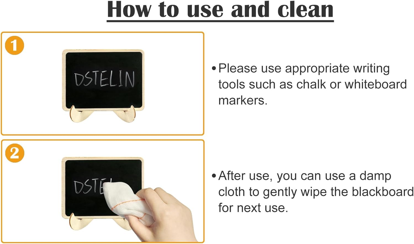 BubbleBean - Stylish Mini Chalkboard Signs with Stand