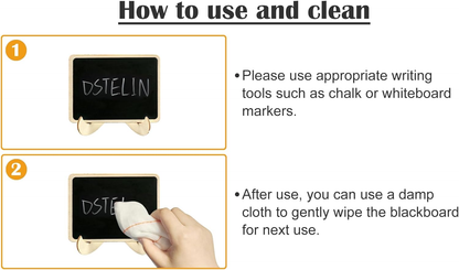 BubbleBean - Stylish Mini Chalkboard Signs with Stand