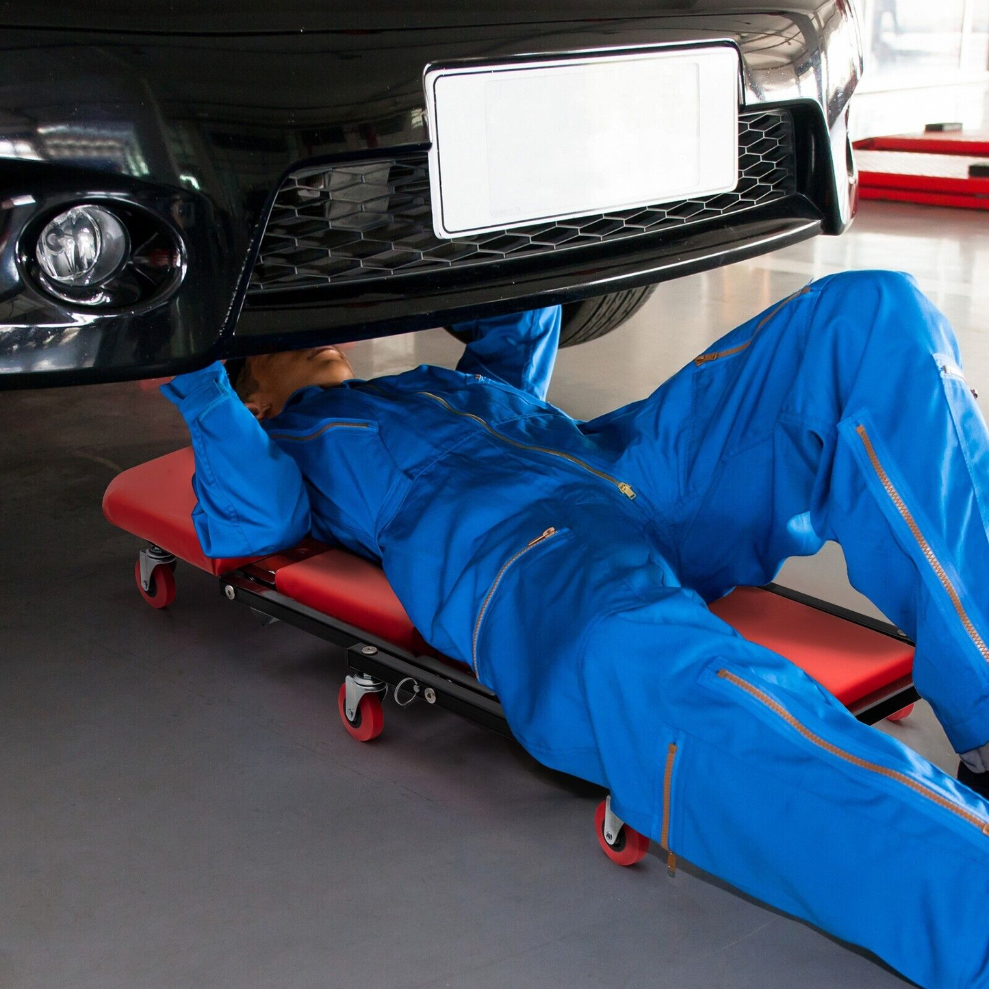 CampsBerg -Foldable Garage Creeper/Stool Buddy