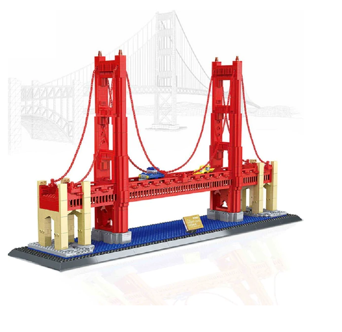 The Golden Gate Bridge of San Fransisco Building Blocks Set