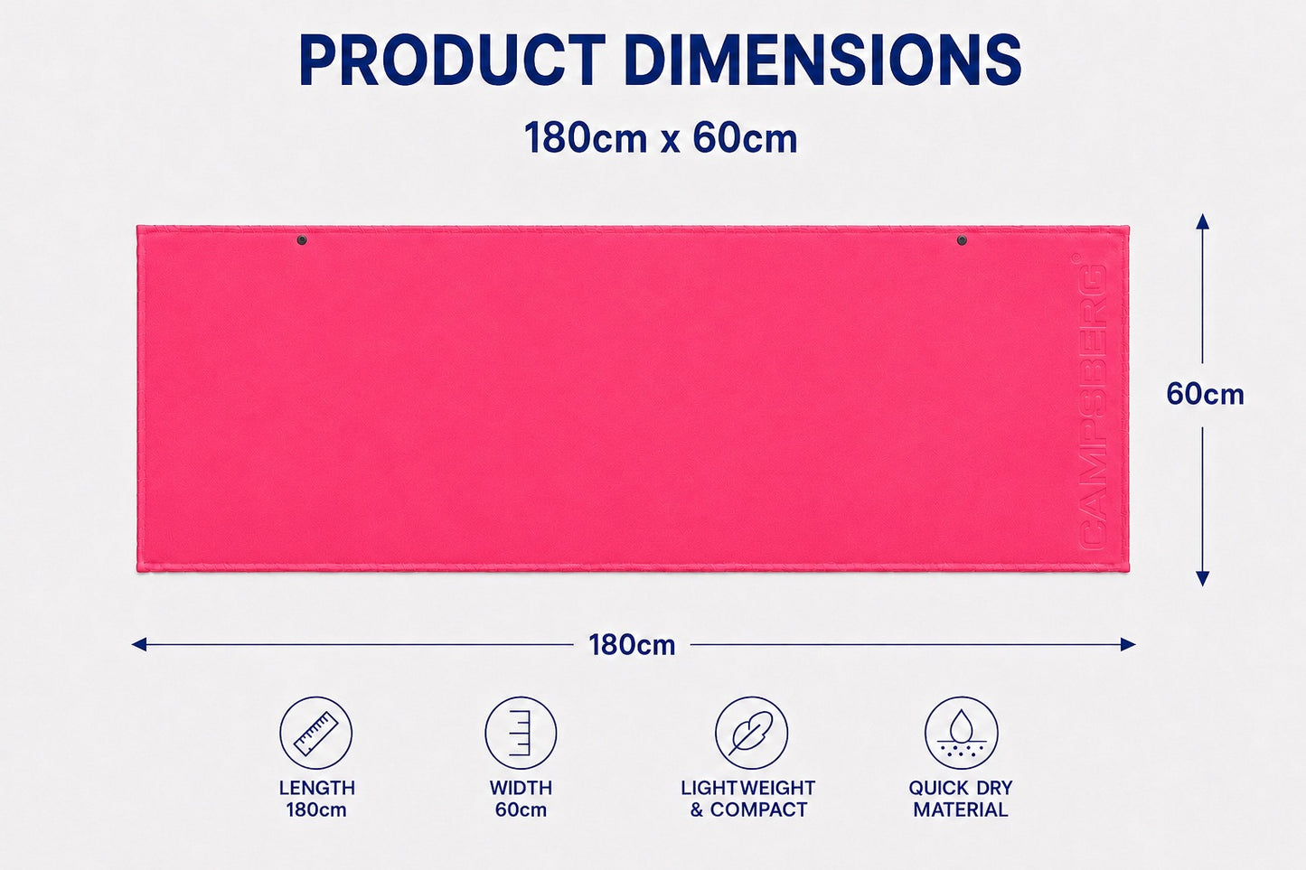 CampsBerg - Quick-Dry Microfibre Towel