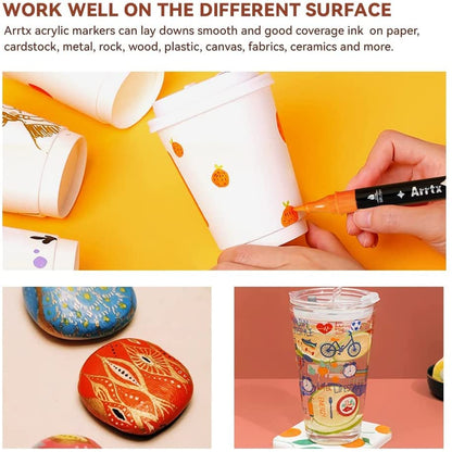 Arrtx Acrylic Paint Marker Pens