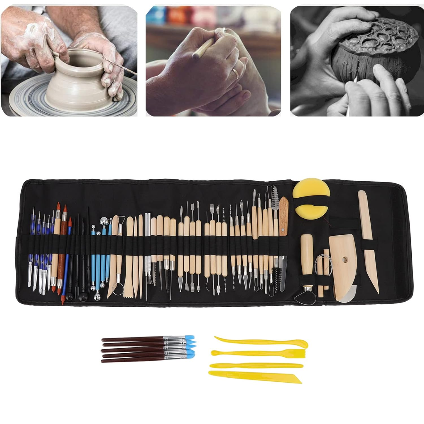 BubbleBean - 36pc Pottery Carving Set