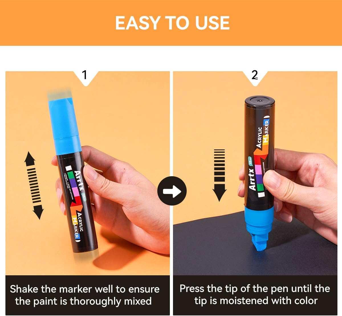 Arrtx JUMBO 15mm Acrylic Markers