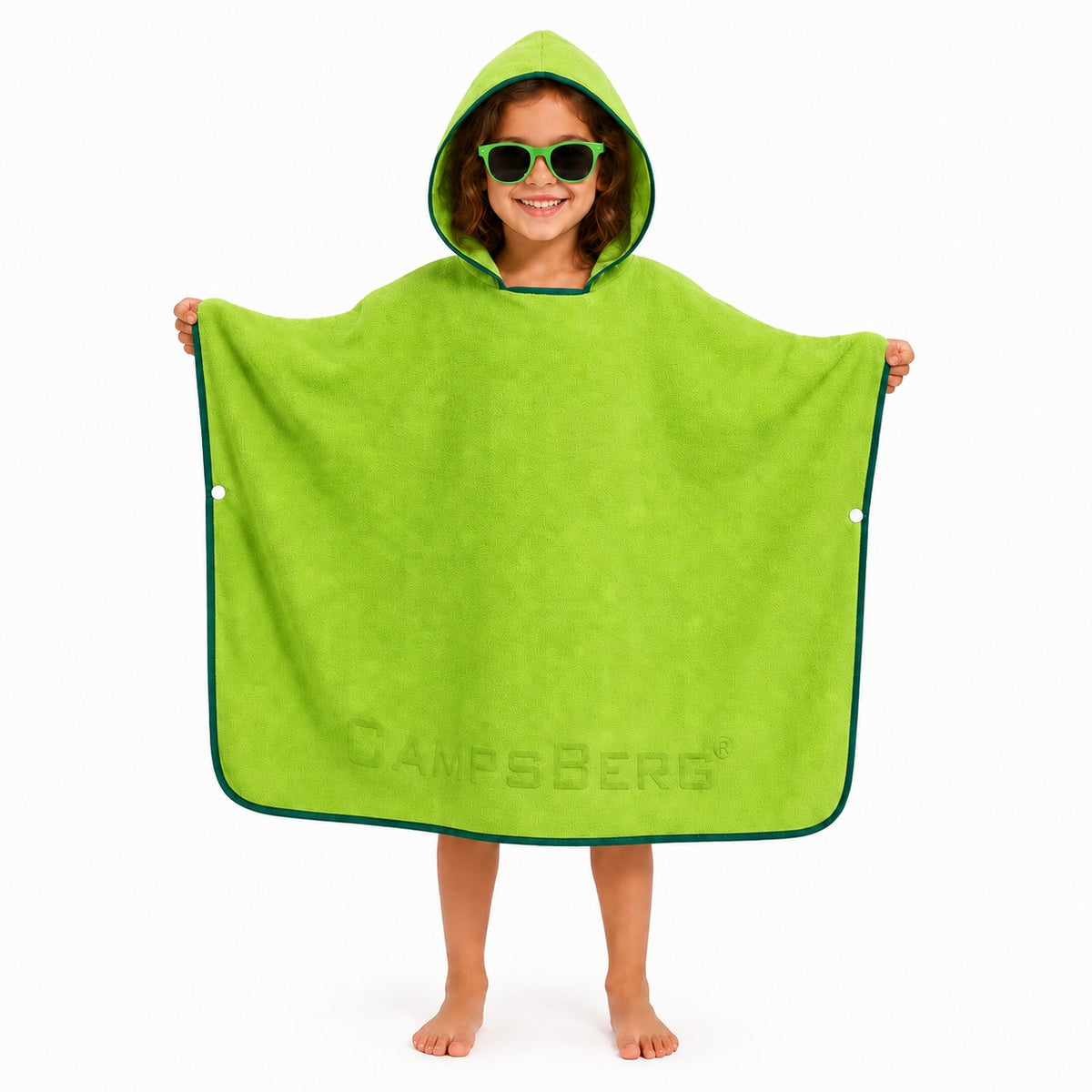 CampsBerg - Quick Dry Microfibre Kids Poncho Beach Towel