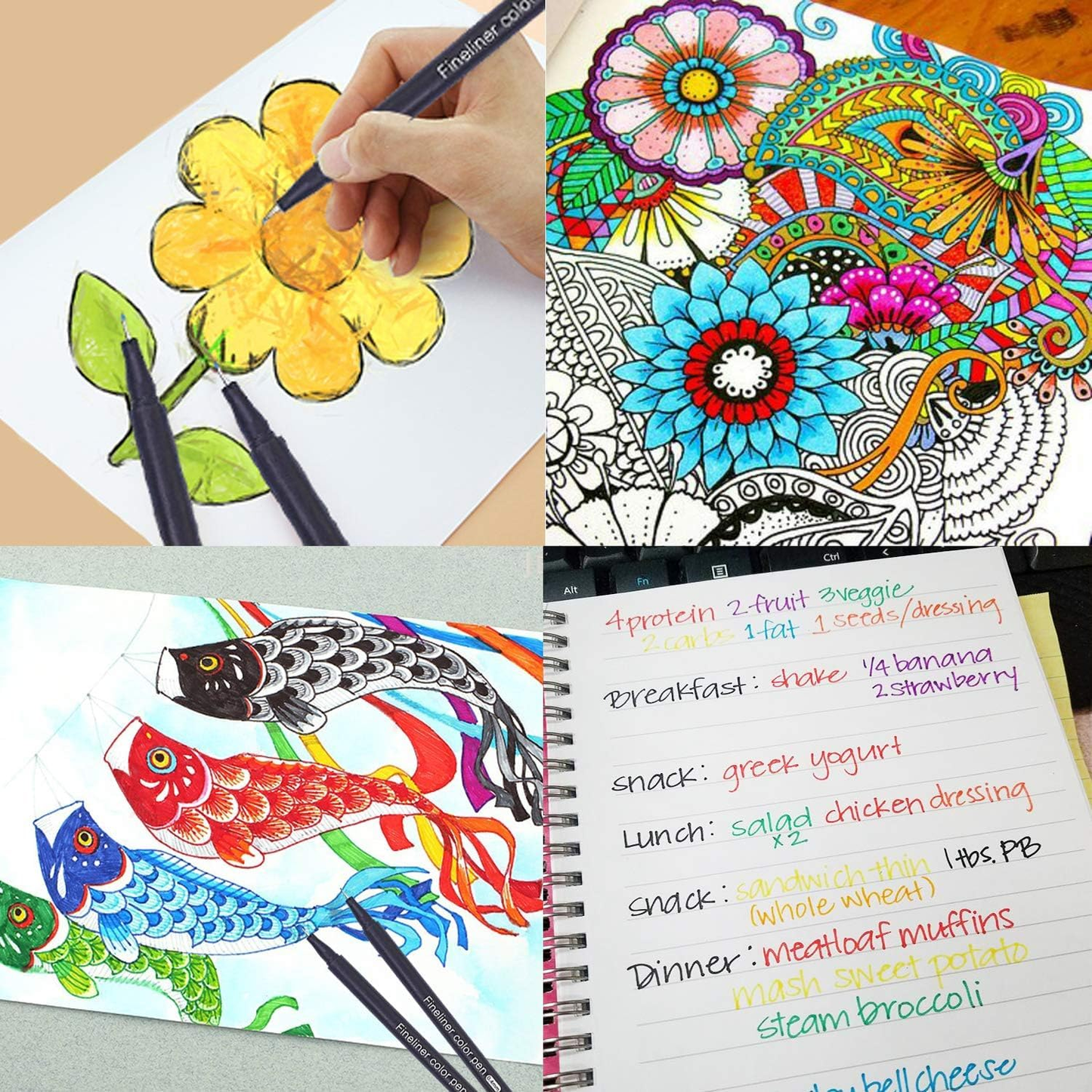 FineLiner 0.4mm Colour Pens