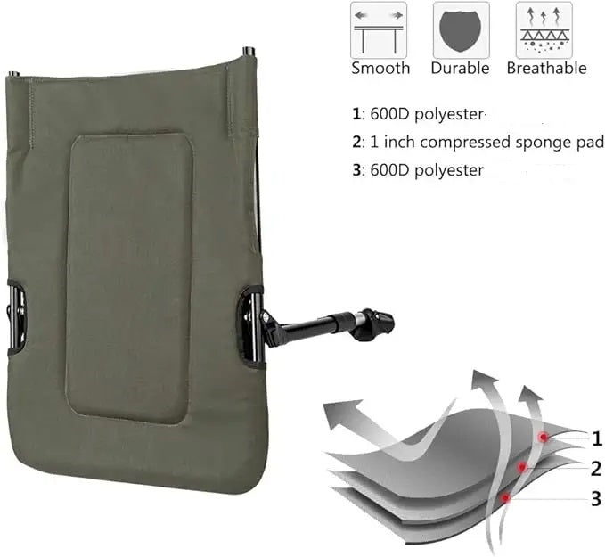 CampsBerg - Extra Large Carp Luxury Camping Chair/Bed