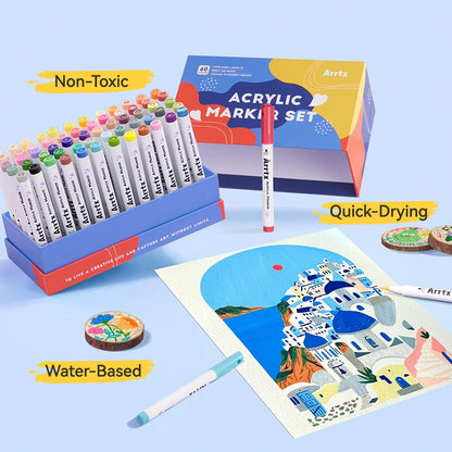 Arrtx - Acrylic Marker Set (60)