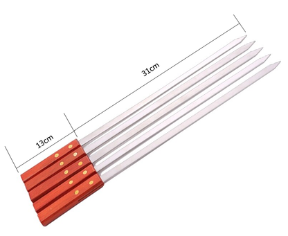 CampsBerg - Midi Braai Skewers With Wooden Handle