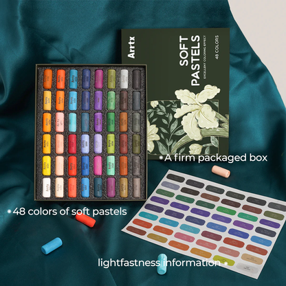Arrtx - 48 Colours Soft Chalk Pastels