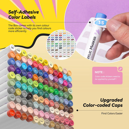 Arrtx - Acrylic Paint Markers 120A Anime