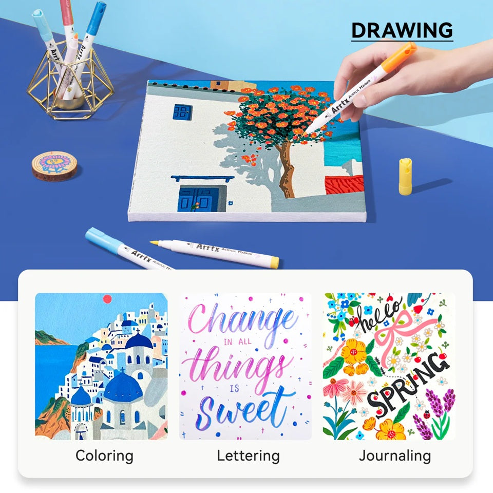 Arrtx - Acrylic Marker Set (60)