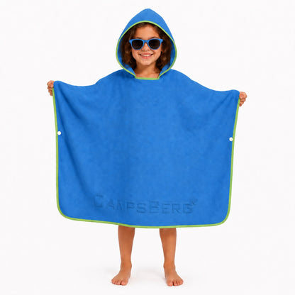 CampsBerg - Quick Dry Microfibre Kids Poncho Beach Towel