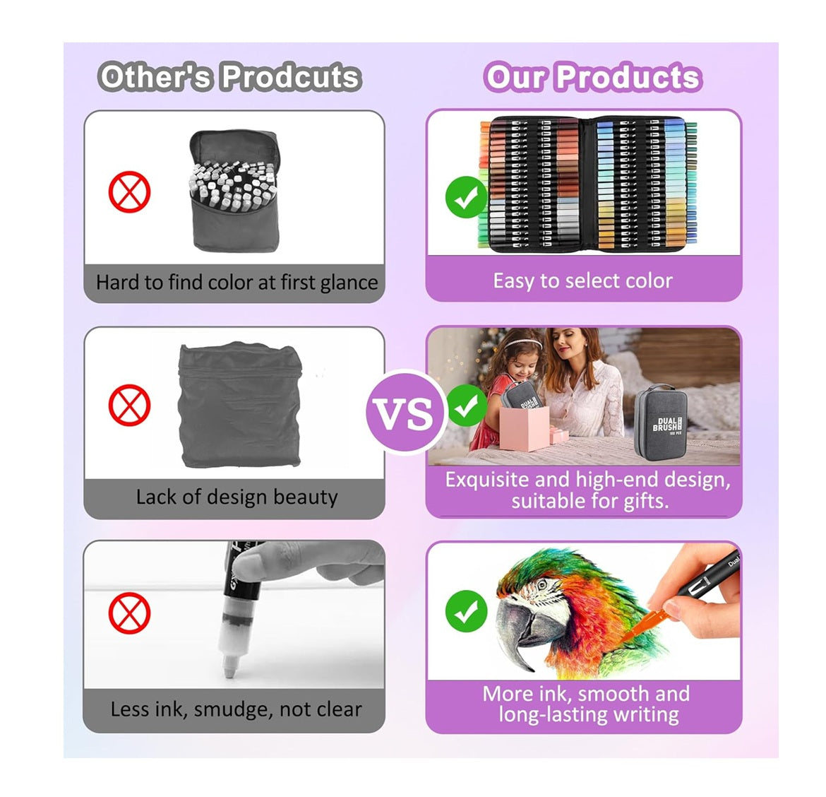 BubbleBean - Dual Brush Pens 168