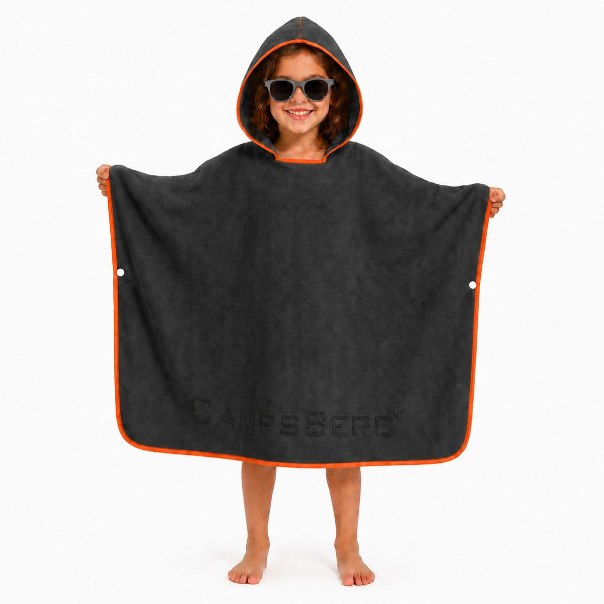 CampsBerg - Quick Dry Microfibre Kids Poncho Beach Towel