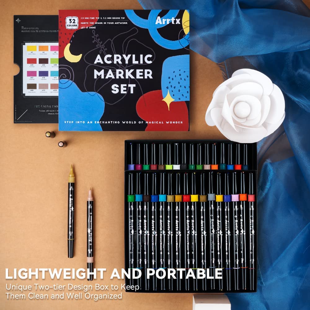 Arrtx Acrylic Paint Marker Pens