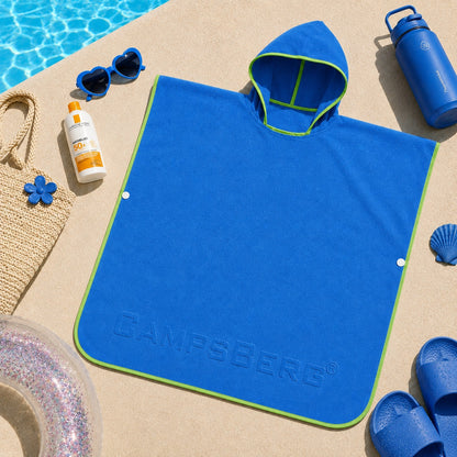 CampsBerg - Quick Dry Microfibre Kids Poncho Beach Towel