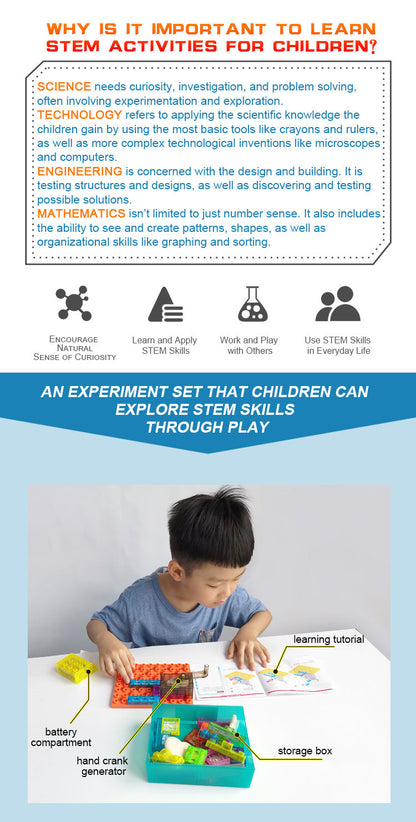 BrIQs - Hand Crank Powered Fun Science Kit