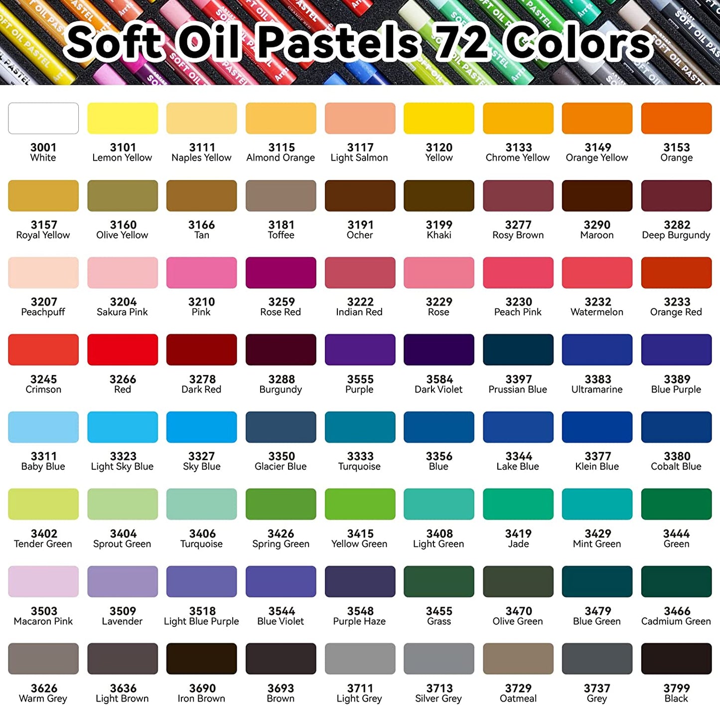 Arrtx Soft Oil Pastels