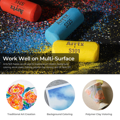 Arrtx - 48 Colours Soft Chalk Pastels