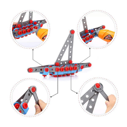 BrIQs - 10-in-1 DIY Building Set with Drill - 286 Piece Set