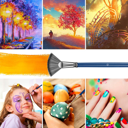 BubbleBean - 16pc Elite Paint Brush Set