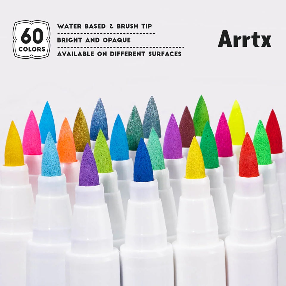 Arrtx - Acrylic Marker Set (60)