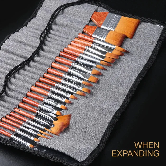 Giorgione Set of 25 Artist Paint Brushes