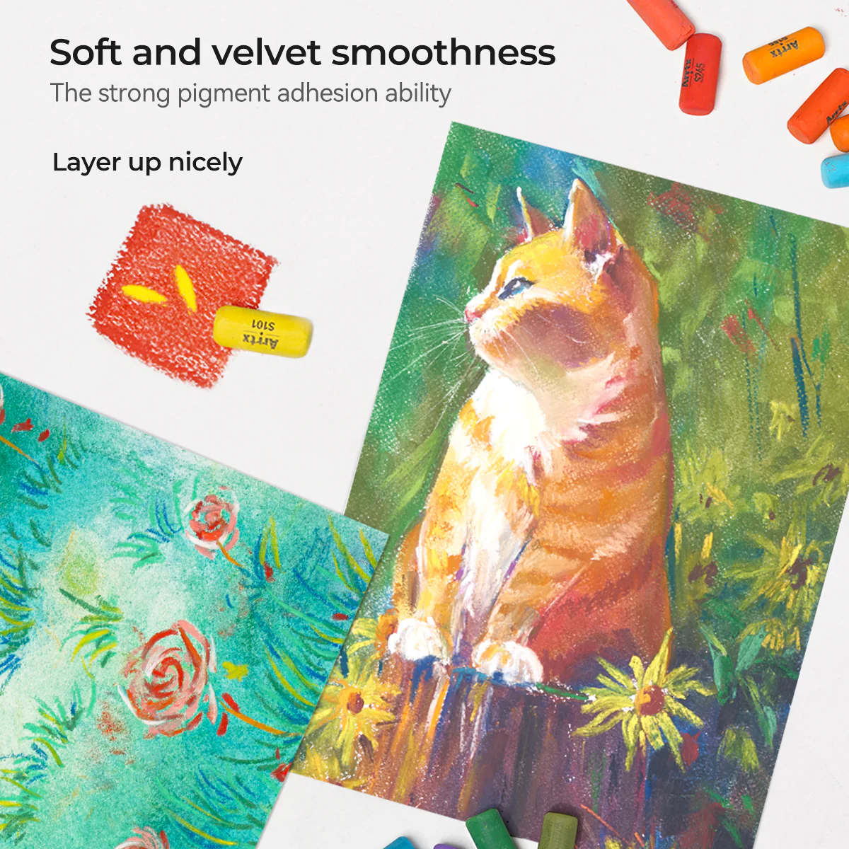 Arrtx - 48 Colours Soft Chalk Pastels