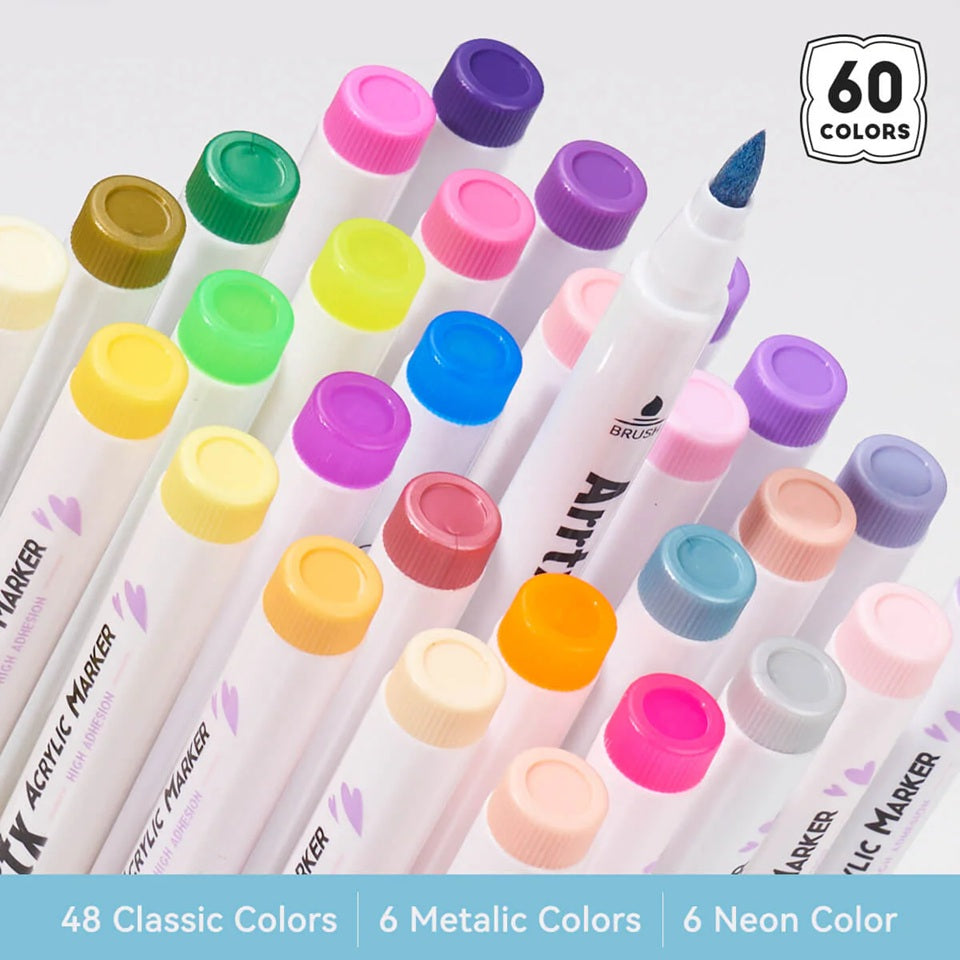 Arrtx - Acrylic Marker Set (60)