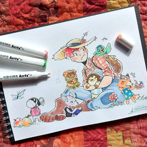 Arrtx - Assorted Bright Colours Alcohol Based Art Markers