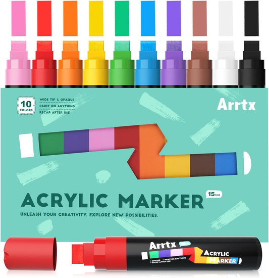 Arrtx JUMBO 15mm Acrylic Markers