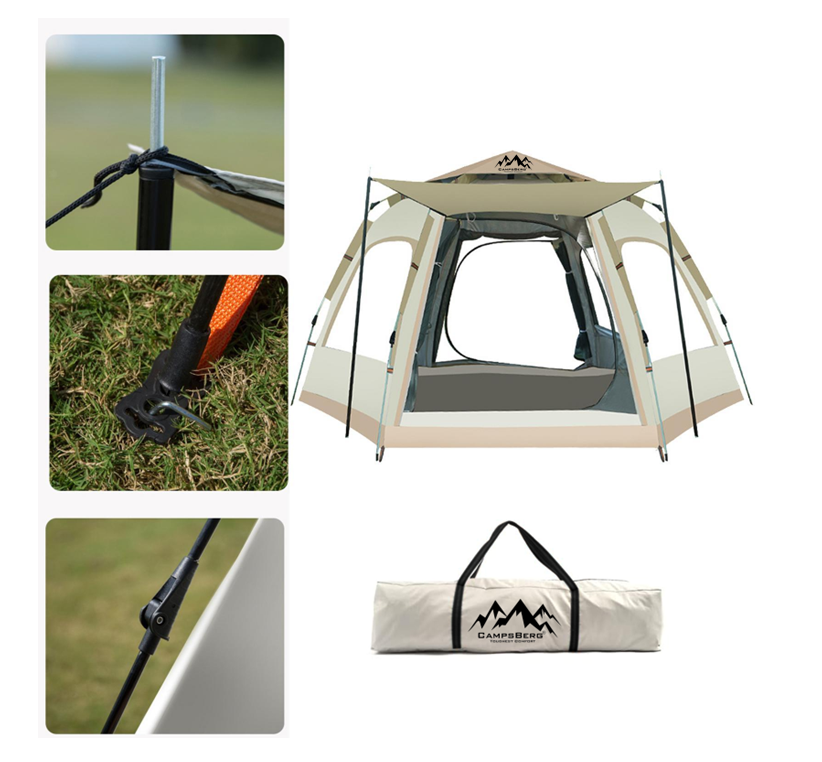 CampsBerg - Karoo Hexagon Automatic Camping Tent